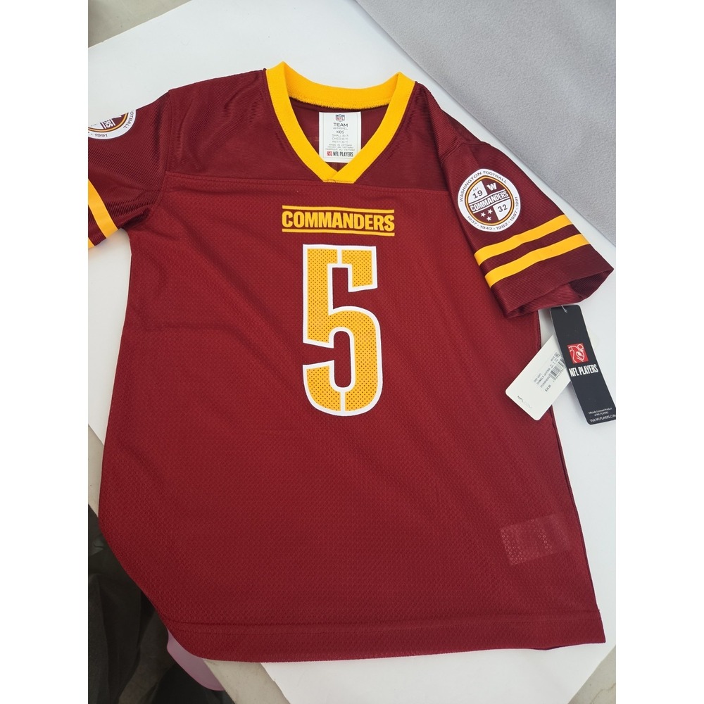 NFL Team Jersey Washington Commanders Kids Small 5/6